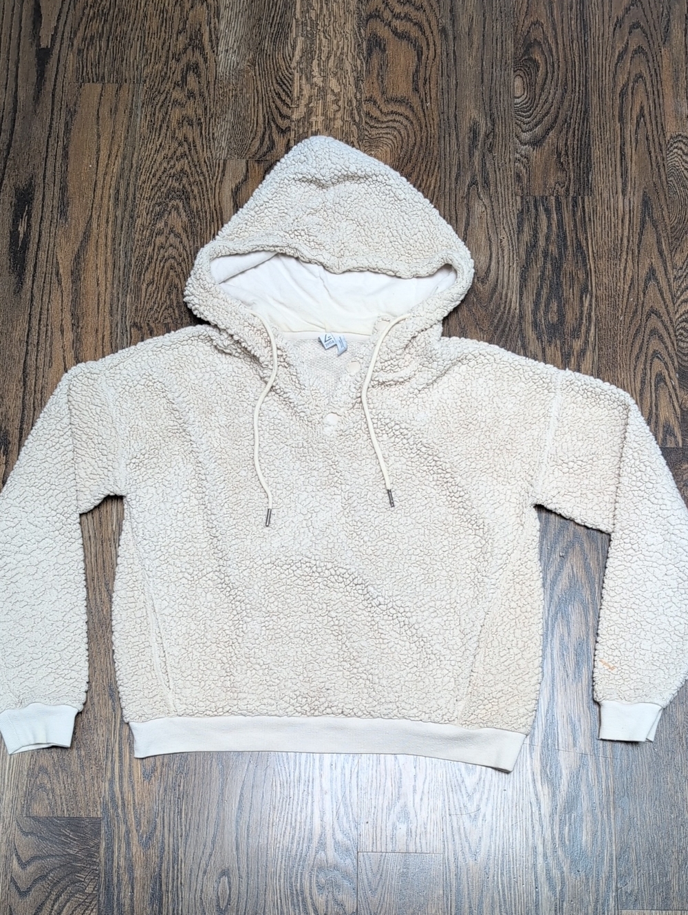 Zella Cream Sherpa Hoodie Sweater
